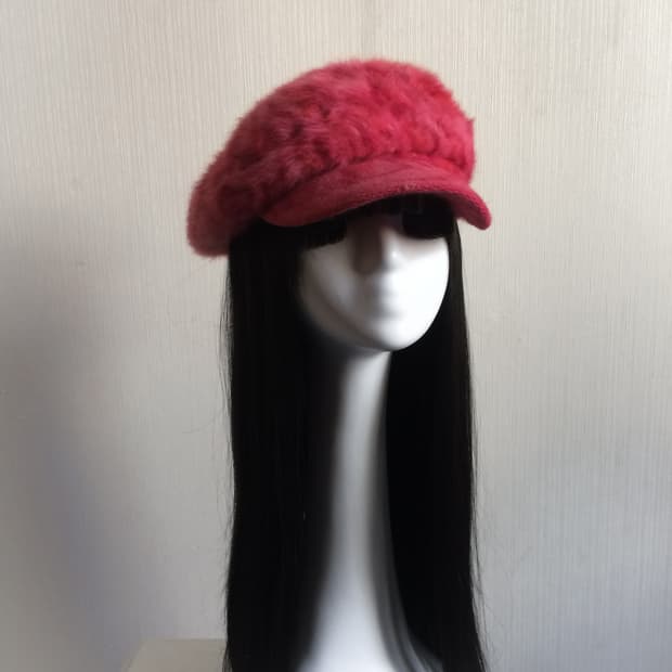  Leopard pattern beret cap