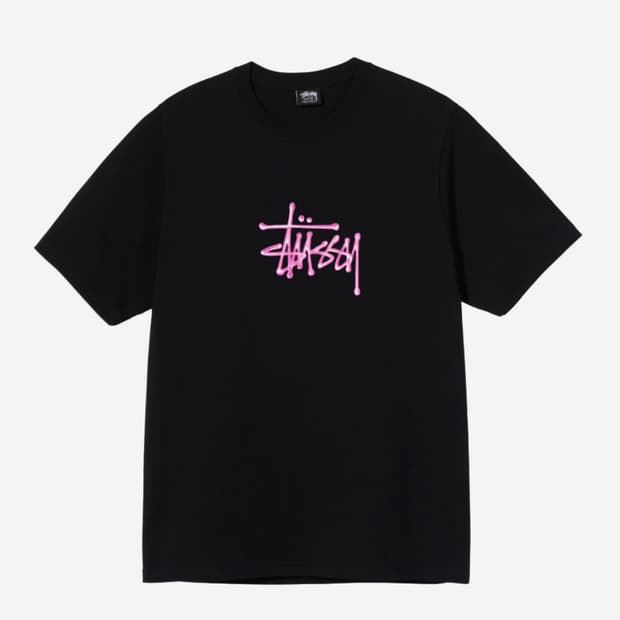 스투시 젤 스탁 티셔츠 블랙