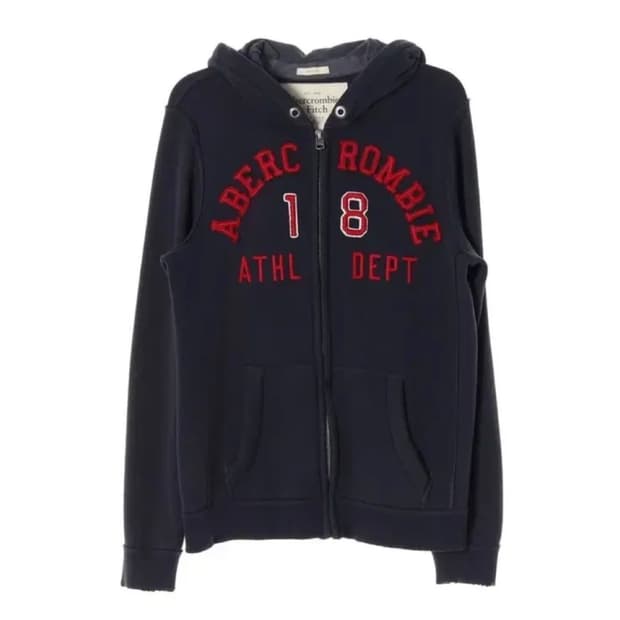 ✨아베크롬비 스펠아웃 다크 네이비 후드집업✨