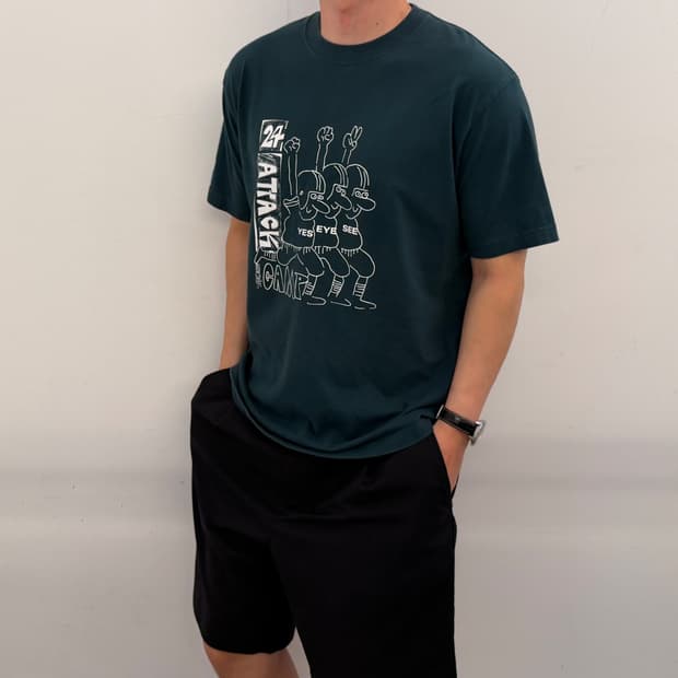 예스아이씨 오버핏 반팔티