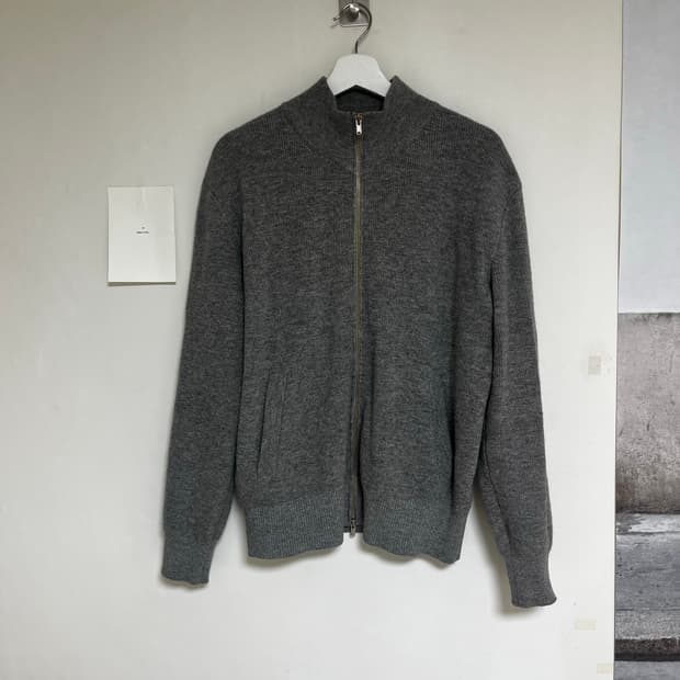 포터리 니트 집업 