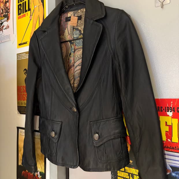 씨씨클럽 양가죽 레더자켓