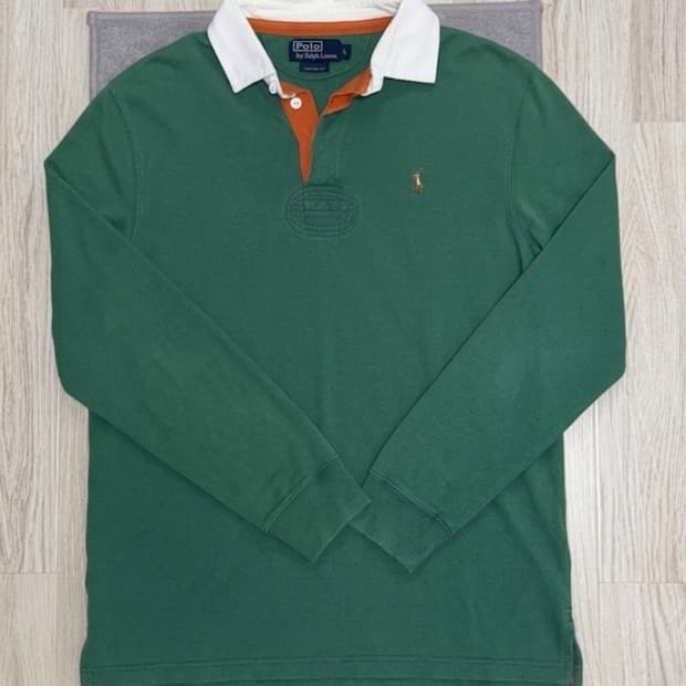 [S급] 봄맞이🌸🌸 폴로 랄프로렌 그린 럭비 티셔츠 L (커스텀핏)