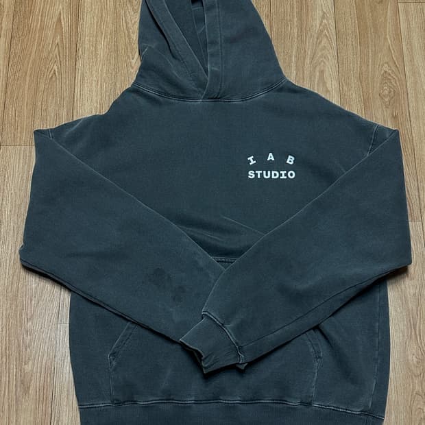 아이앱스튜디오 피그먼트 후드 블랙 L