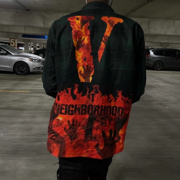 브이론 네이버후드 플란넬 셔츠 자켓