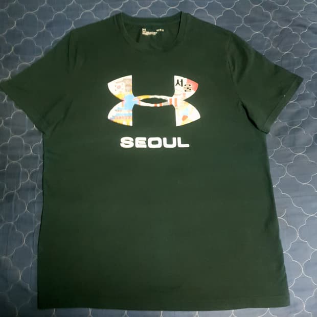 (희귀매물) 언더아머 서울컬렉션 반팔티 차콜 (L)