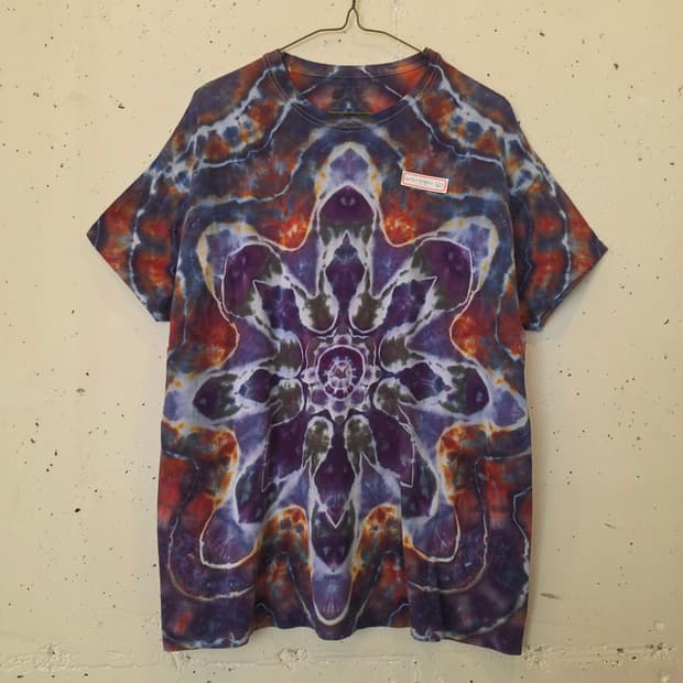 USA빈티지 타이다이 패턴 반팔티 L~XL