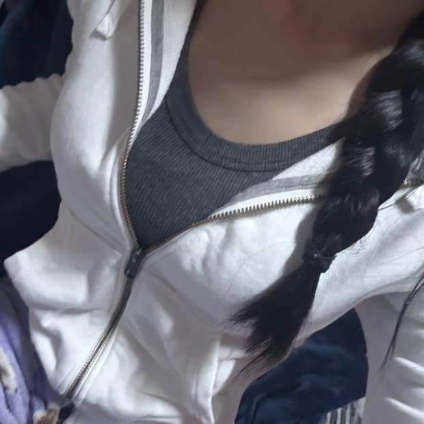 나이키 화이트 슬림핏 후드집업