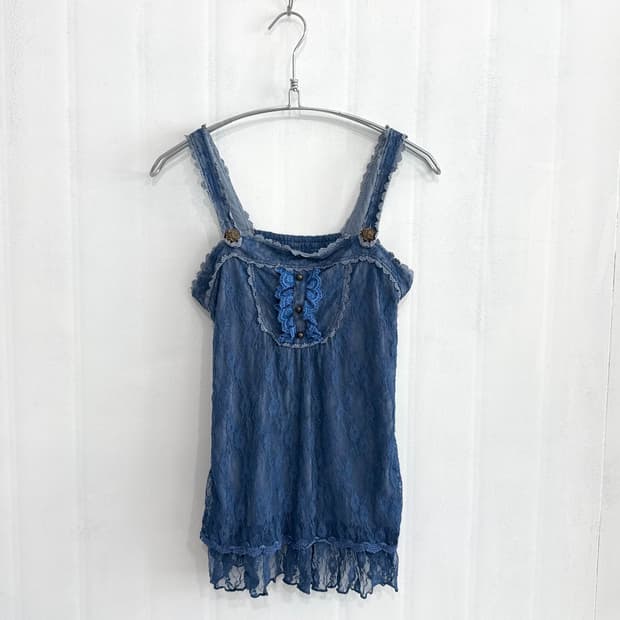 Axes Femme Blue Lace Camisole