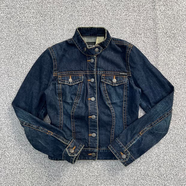 S 캘빈클라인 여성 데님 청자켓 0306M