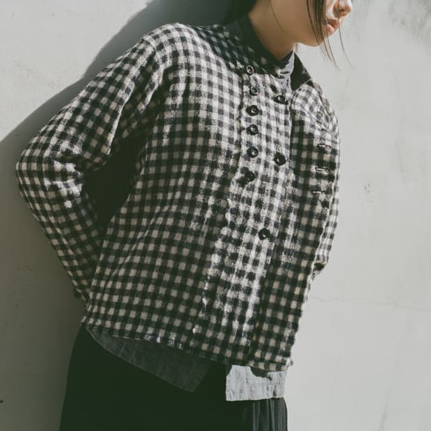 Klasica button check jacket