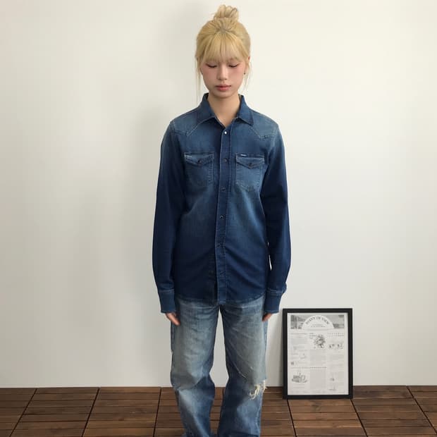 Diesel Sonora Fade Denim Shirt