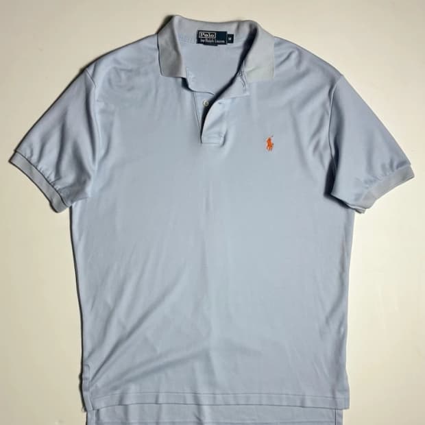 폴로 랄프로렌 베이직 포니 자수 반팔 카라 티셔츠 R2774