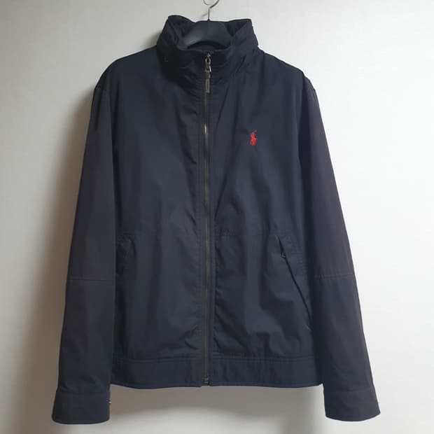 폴로 랄프로렌 집업 라이트 자켓 블랙 레드포니 / L