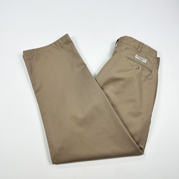 34 폴로 랄프로렌 클래식 와이드핏 투턱 치노팬츠 베이지
