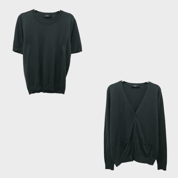 막스마라 위캔드 울 니트 가디건 셋업 62025