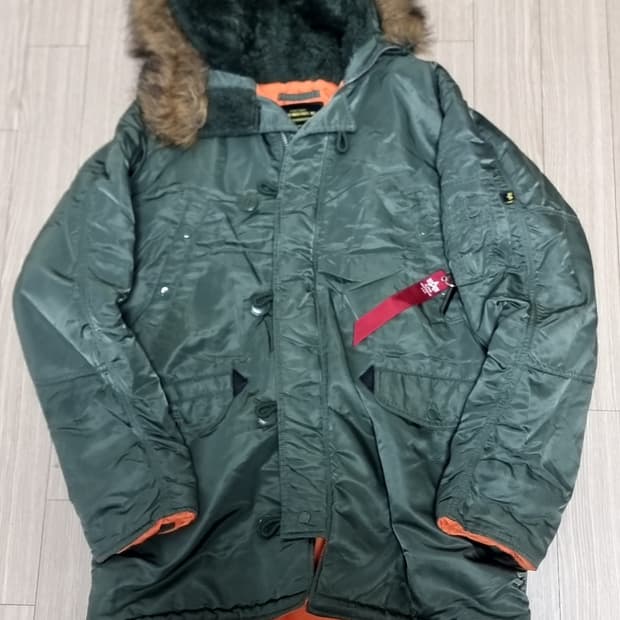 USA 알파인더스트리 N3B 패딩 야상 그린(100-105)