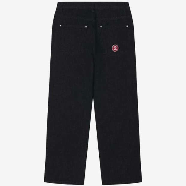 새상품) 애쓰 스트레이트 진 블랙 3사이즈