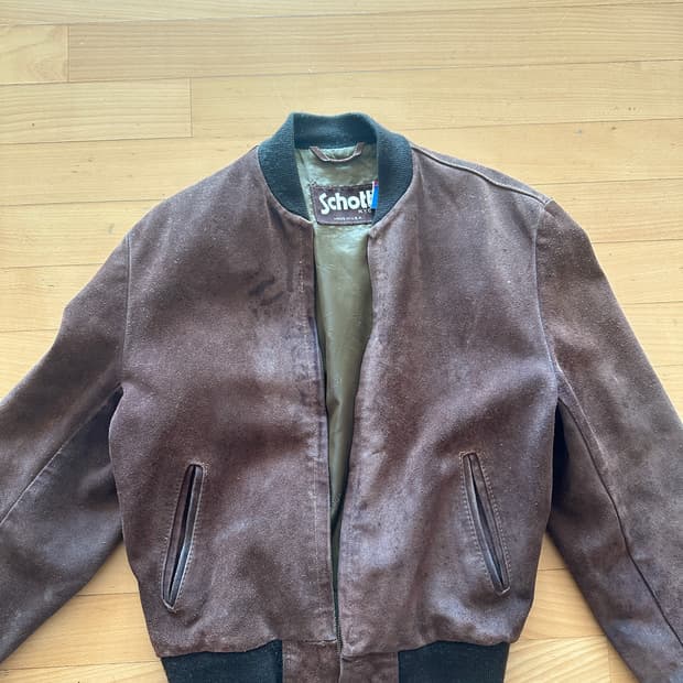 쇼트 빈티지 스웨이드 자켓 42