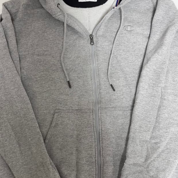 빈티지 챔피온 에코 후드집업 그레이