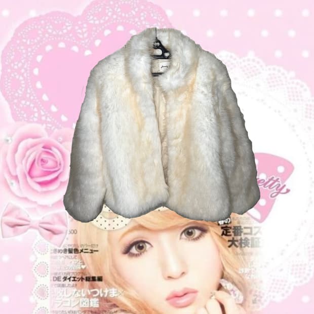 오네갸루 화이트 퍼자켓🍨