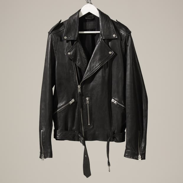 올세인츠 카하와 레더 바이커 자켓