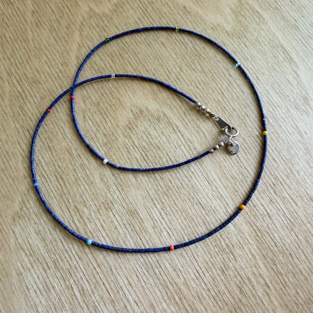 비아플레인 비즈 목걸이