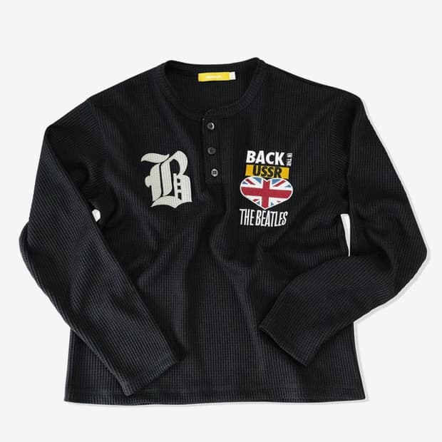 메인부스 [비틀즈] 와플턴 헨리넥 티셔츠(블랙)