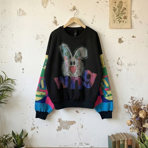 Y.Coo 토끼아이콘 맨투맨