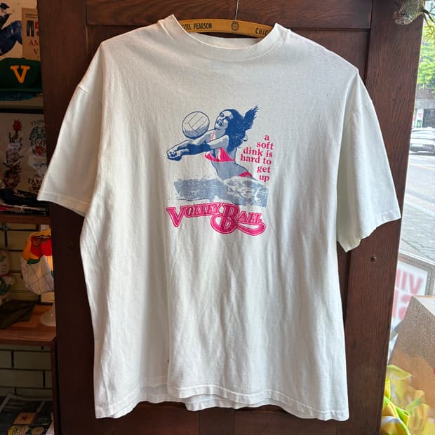90s Vintage Hanes Volleyball Graphic Tee