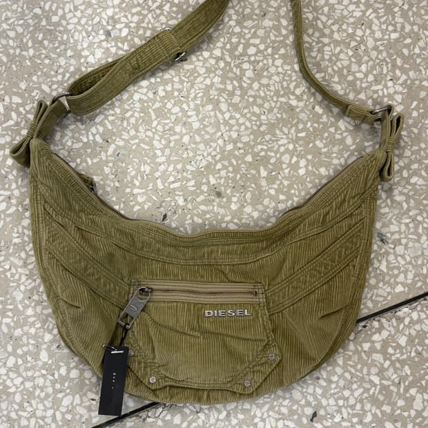 Diesel archive shoulder bag beige 