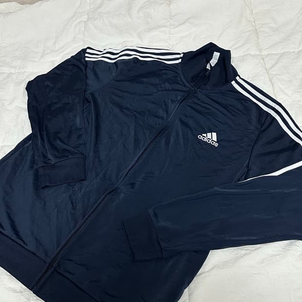 아디다스 네이비 져지 트랙탑 라지