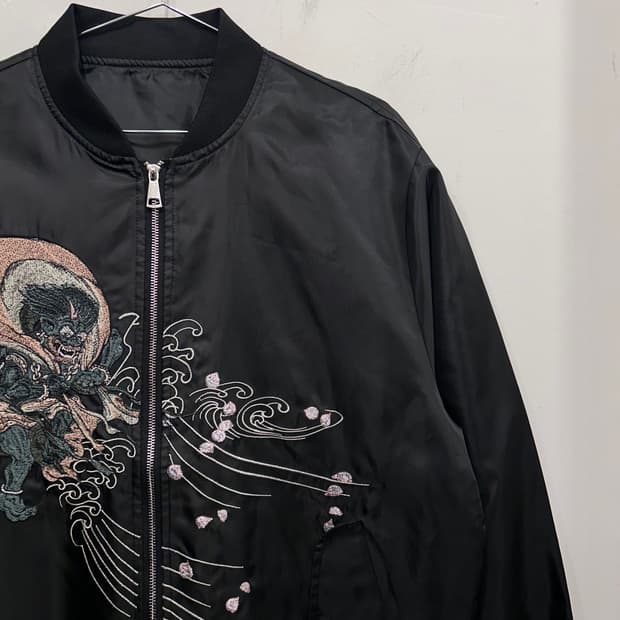 재팬빈티지 오니자수로고 스카쟌 자켓