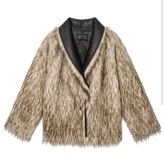 Open yy 리버시블 퍼 무스탕