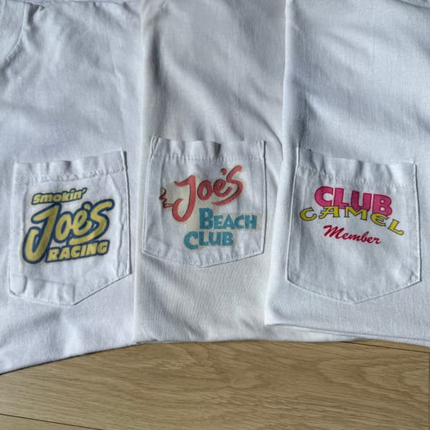 카멜 90s Camel 클럽 멤버스 프로모 빈티지 포켓 티셔츠