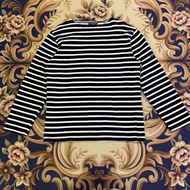 (L)세인트 제임스 Saint james 스트라이프 긴팔티셔츠