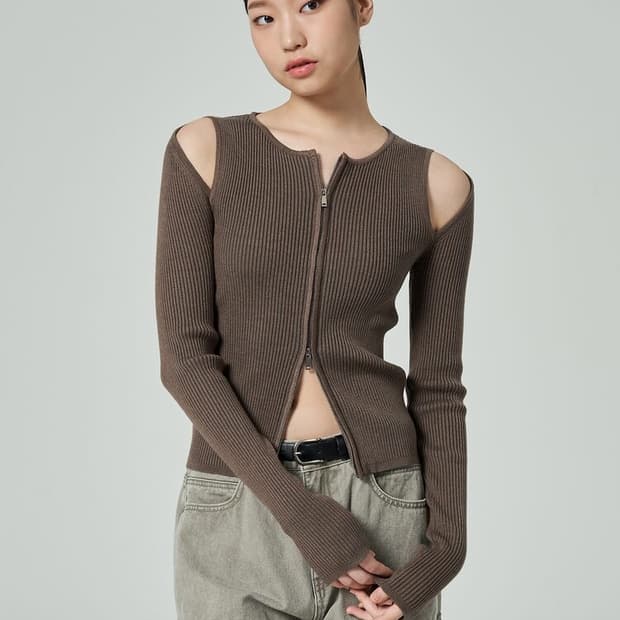 에잇세컨즈 슬릿 디테일 카디건