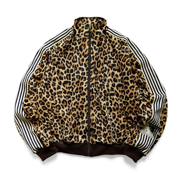 3) 캐피탈 스무스 저지 레오파드 스턴트맨 앤 우먼 트랙 자켓 호피