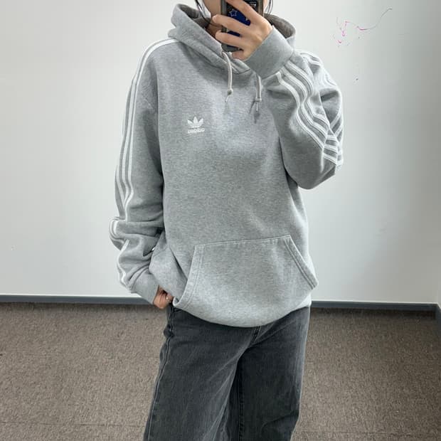 Adidas 아디다스 파이어버드 트랙탑 그레이 후드티