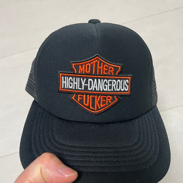 할리데이비슨 패러디 트러커 메쉬 캡