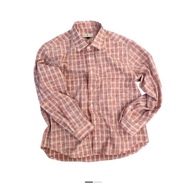 [2] 아오이로 크롭 체크 셔츠 베리 파르페