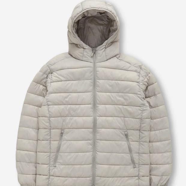 스파오 씬라이트 경량패딩 라이트그레이