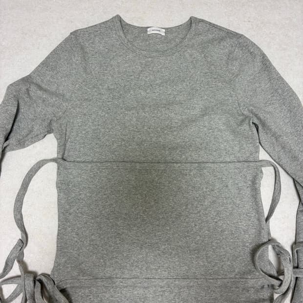 모노하 Drawstring t-shirt 그레이 색상