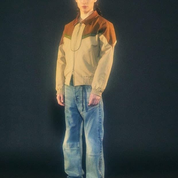 앤더슨벨 워시드 블루 지퍼 와이드진 apa522m 33