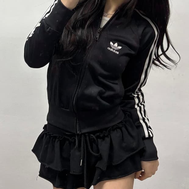 아디다스 세미크롭 파이어버드 걸즈 트랙탑 희귀져지(90)