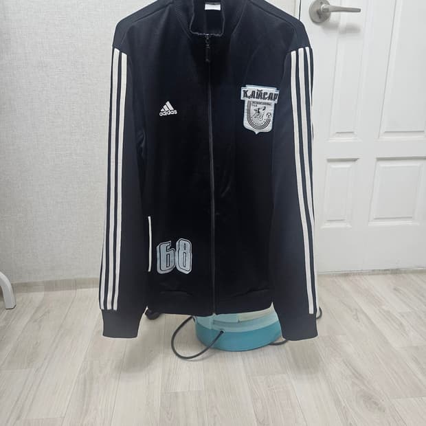 (110)2XL☆초대장급☆아디다스 카이샤르 울프백로고 [검흰] 트랙탑져지