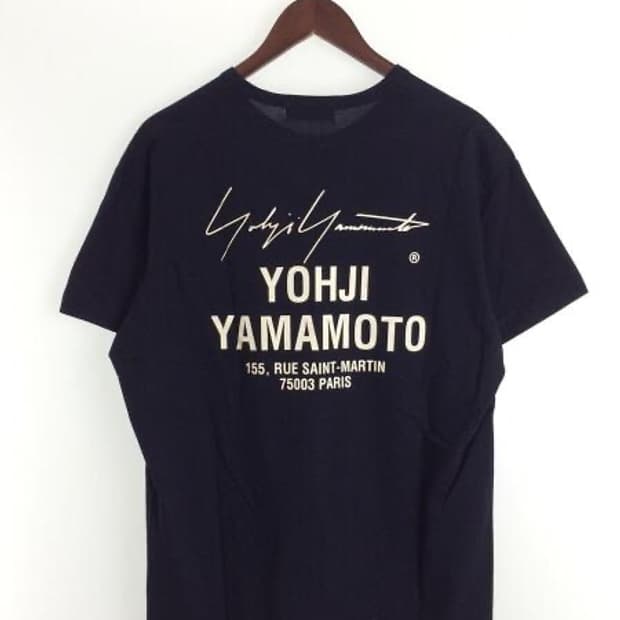 요지야마모토 네이비 Staff T-Shirt