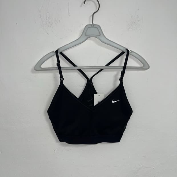 Nike Black Swoosh Sports Bra