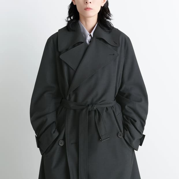 [32,34]르메르 25fw 트렌치 코트/Coal