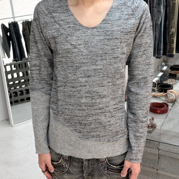 셀락 레이어드 패브릭 롱 슬리브